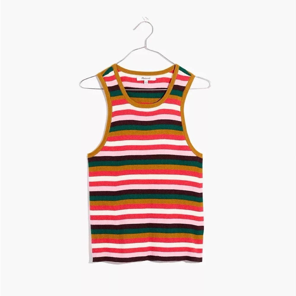 Madewell Striped Bayford Sweater Tank